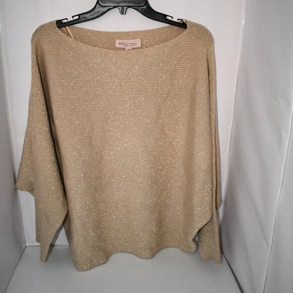Philosophy Woman Boatneck Top in Gold Size: 1X #3190417W NWT - Picture 1 of 4